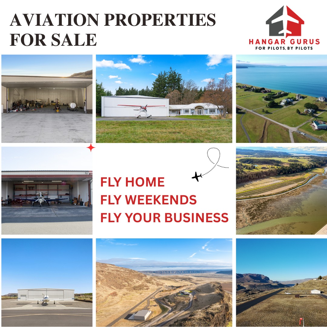Hangar Gurus Facebook ad: Pilots, we have new aviation properties on the…