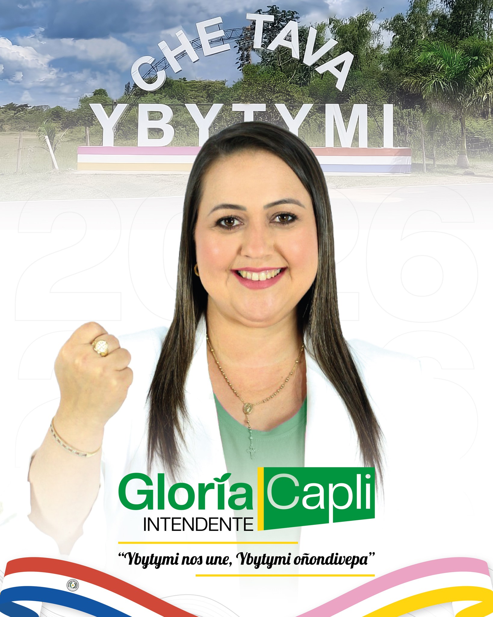 Gloria de Ybytymi Facebook ad: doy un paso que nace del corazón