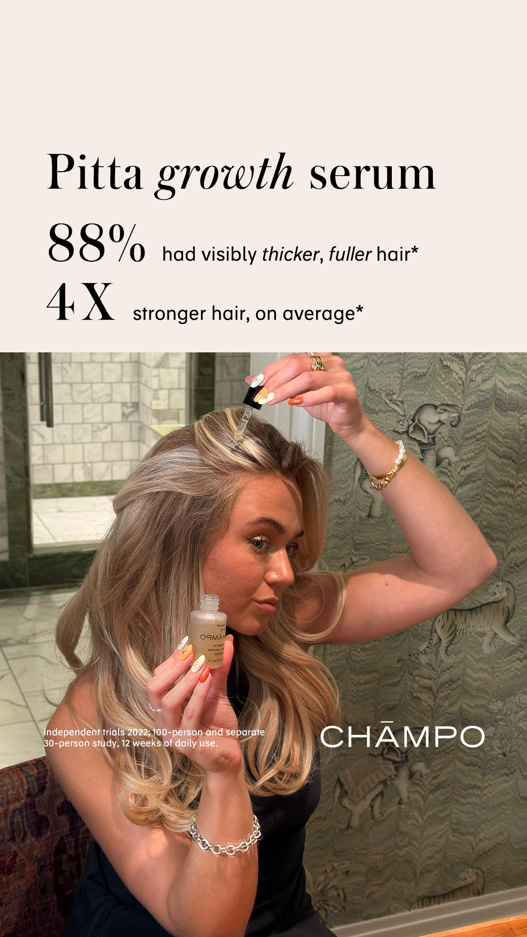 Chāmpo Haircare Facebook ad