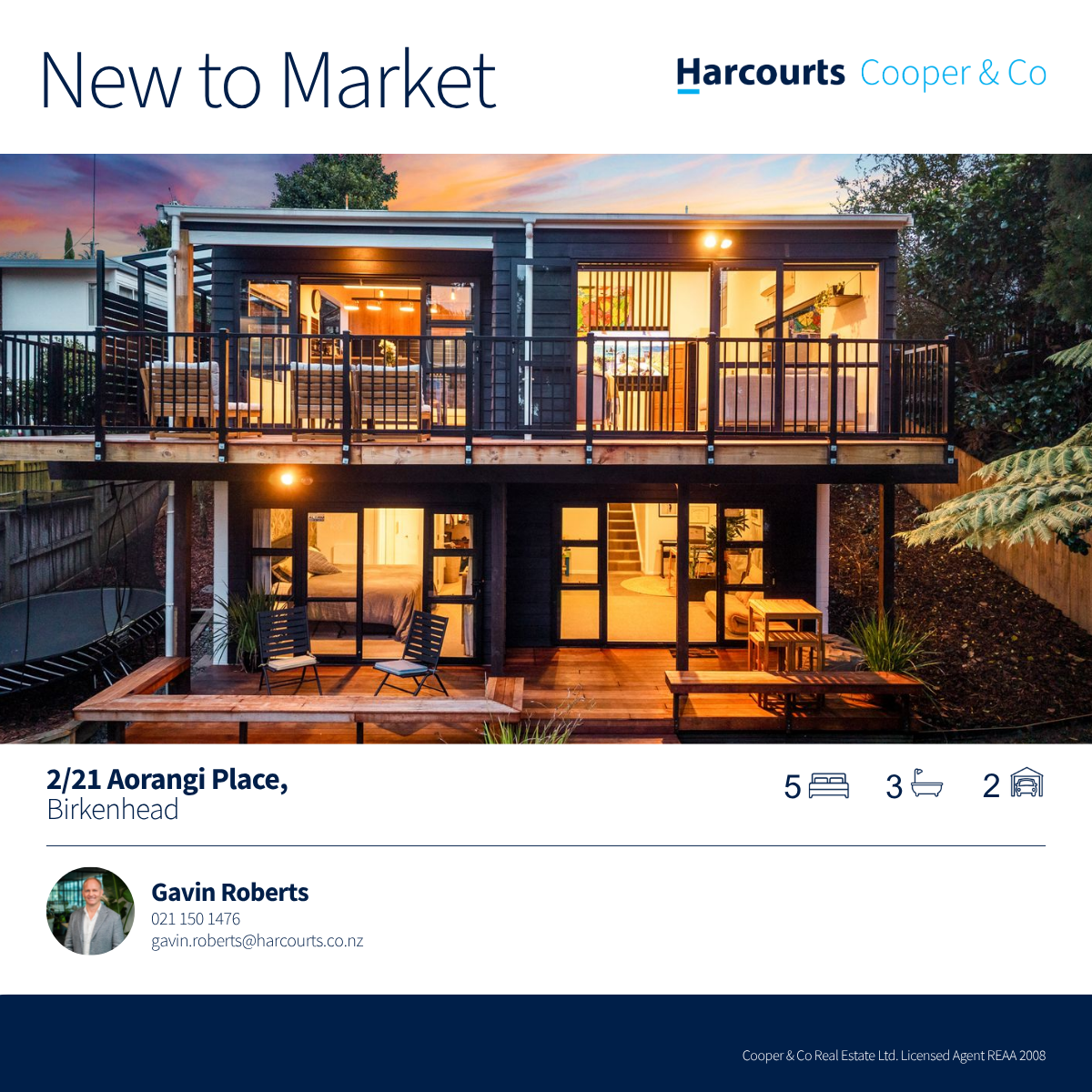 Harcourts Cooper & Co Real Estate Facebook ad