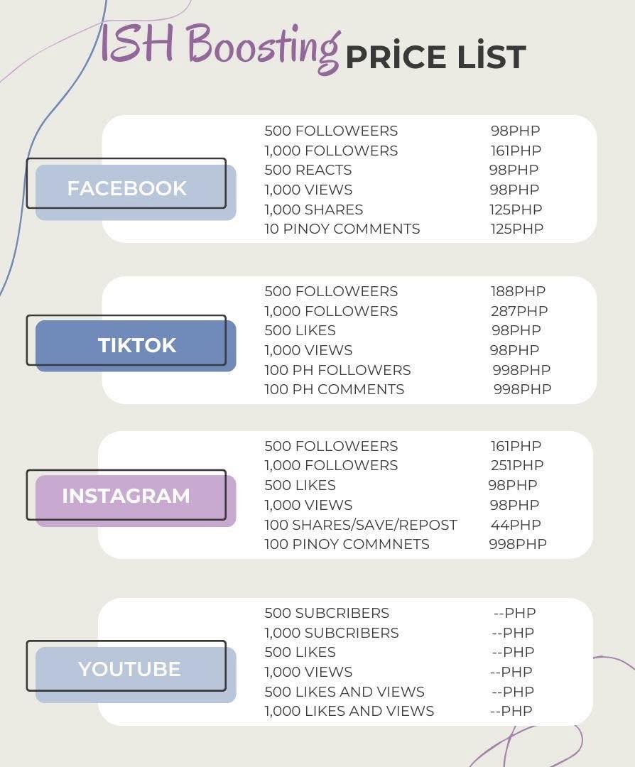 ISH Boosting Services Facebook ad