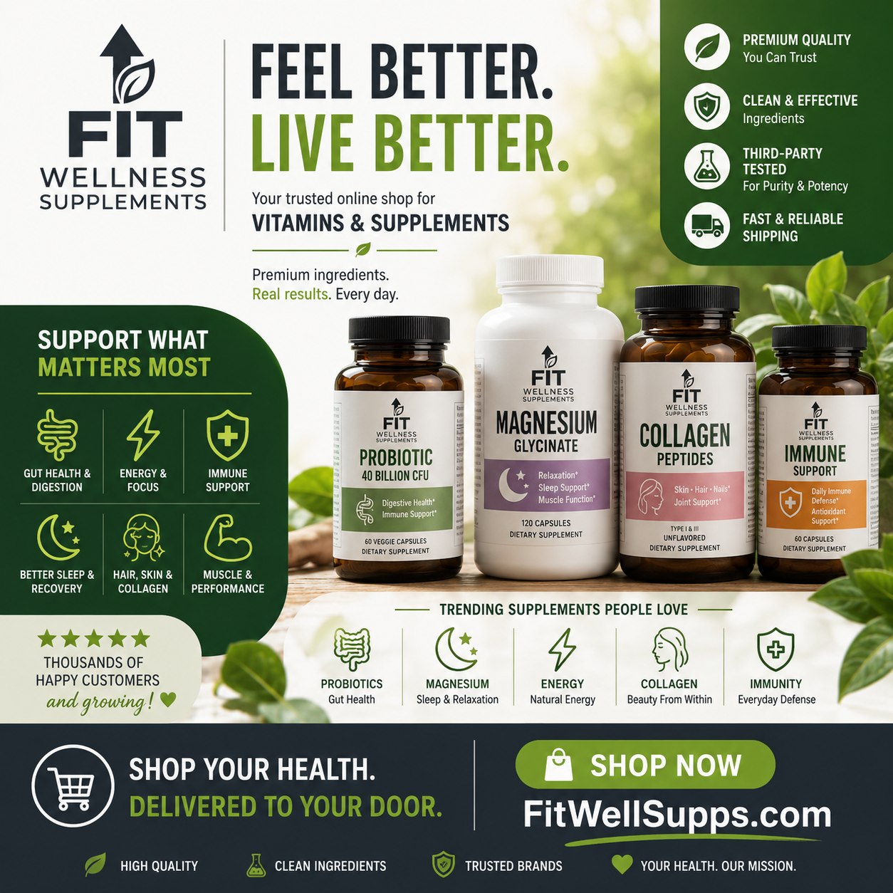 FIT - Wellness Supplements Facebook ad
