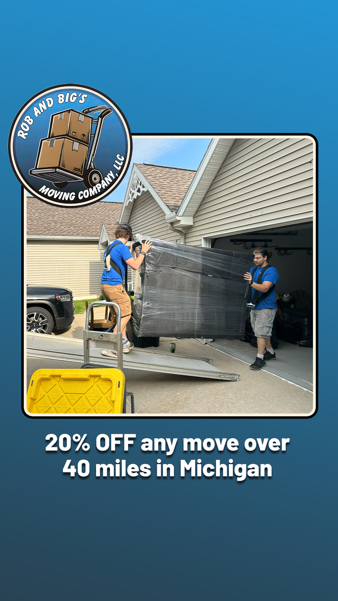 Rob and Big's Moving Company LLC Facebook ad