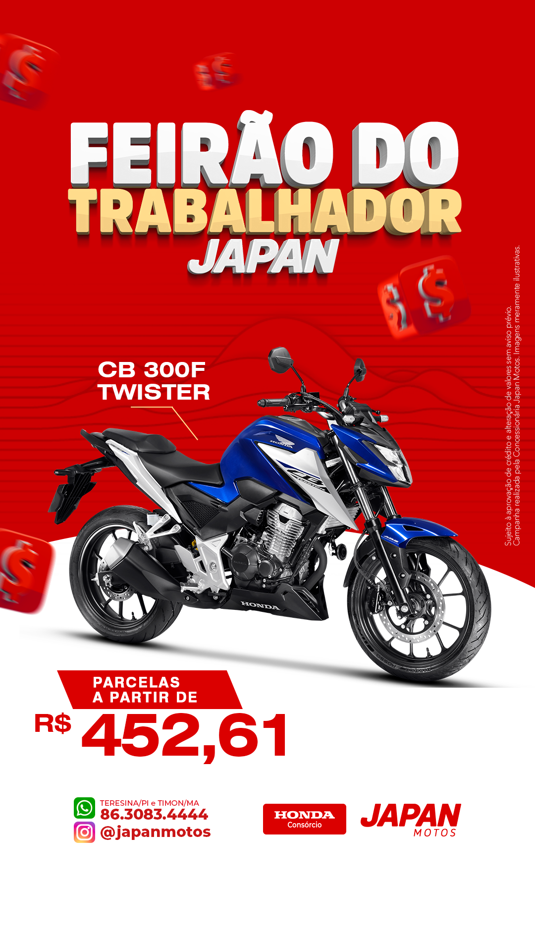 Japan Honda Facebook ad: Atendimento Online