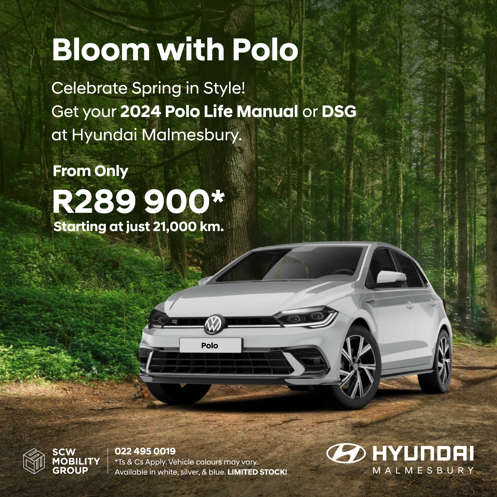 Hyundai Malmesbury Facebook ad: 2024 Polo Life Manual & DSG