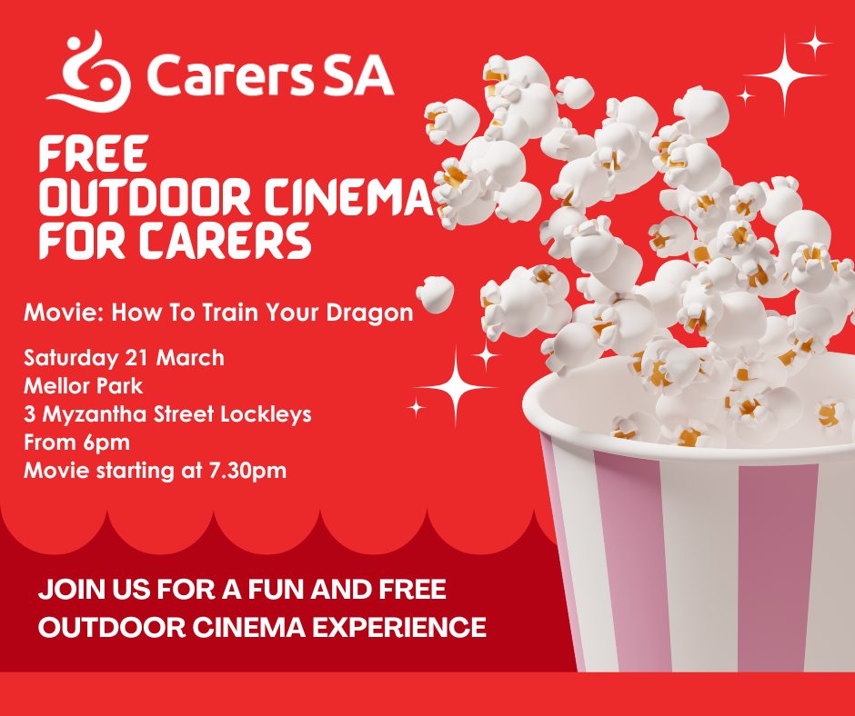 Carers SA Facebook ad: FREE Outdoor Cinema