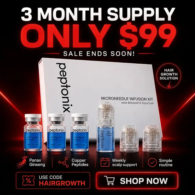 Try Peptonix Facebook ad: Restore Your Hair