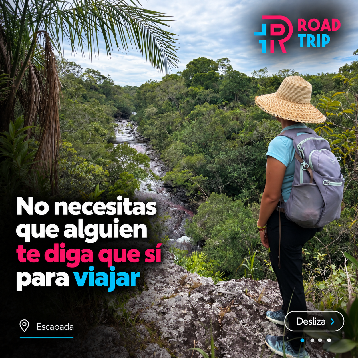 Road Trip Colombia Facebook ad: Viaja en pequeños grupos, con rutas seleccionadas y…
