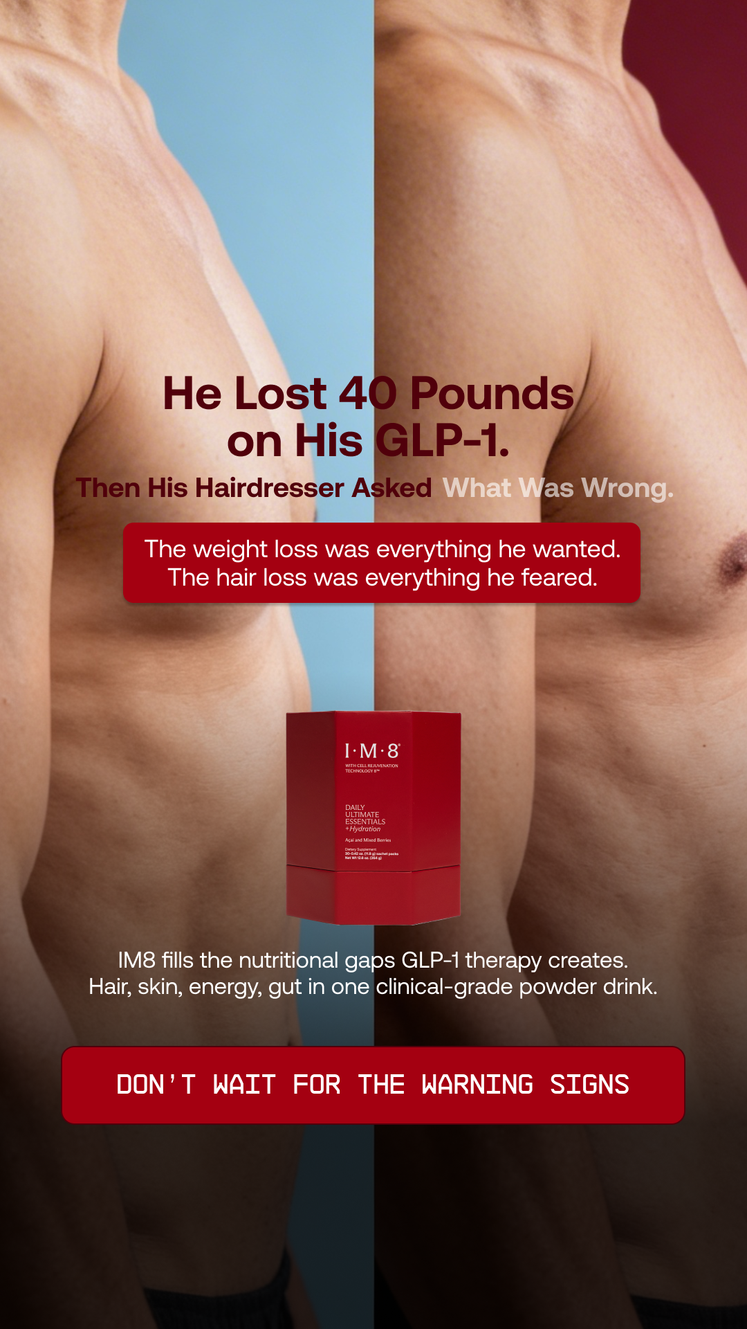 IM8 Health Facebook ad