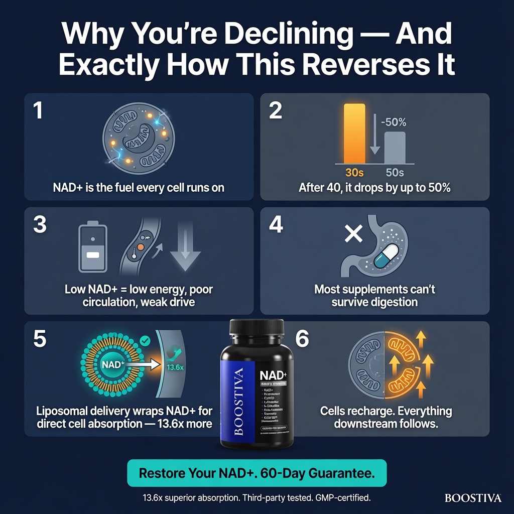 Boostiva Facebook ad: The Men’s NAD+ Formula Everyone Is Talking About