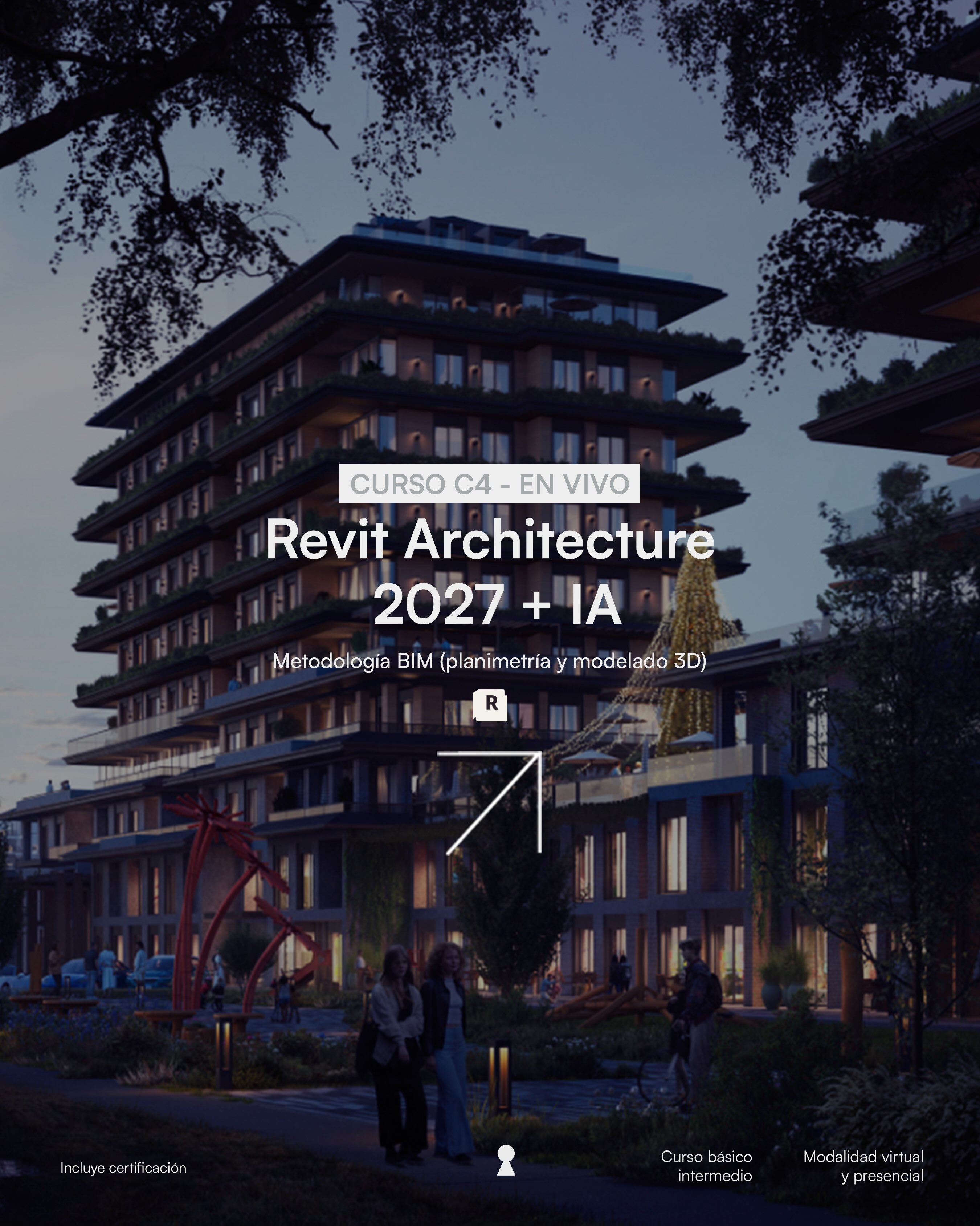 Trazzo Visual Facebook ad: Aprende Revit 2027 + IA desde cero y…