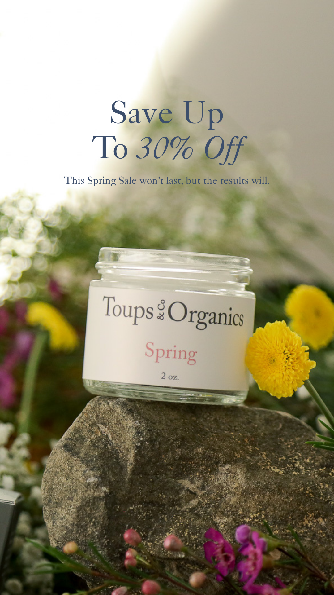 Toups and Co Organics Facebook ad