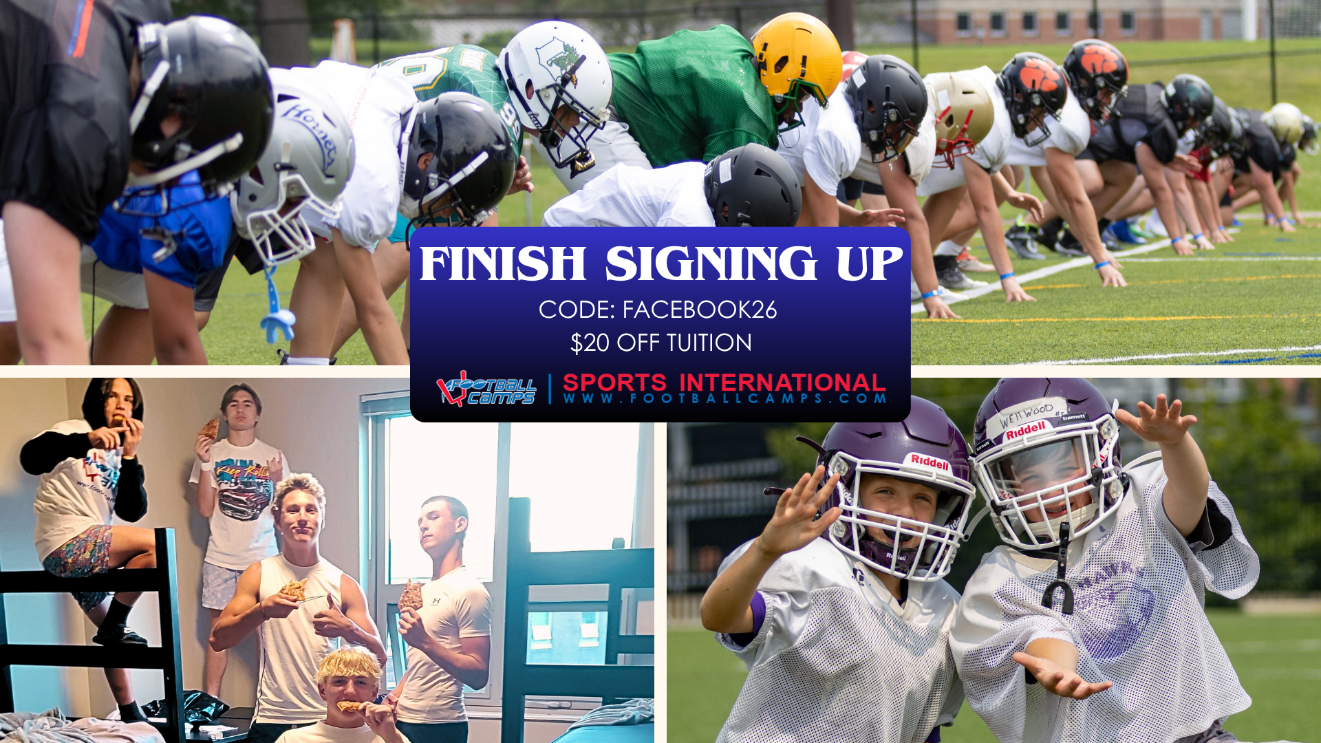 Sports International Football Camps Facebook ad