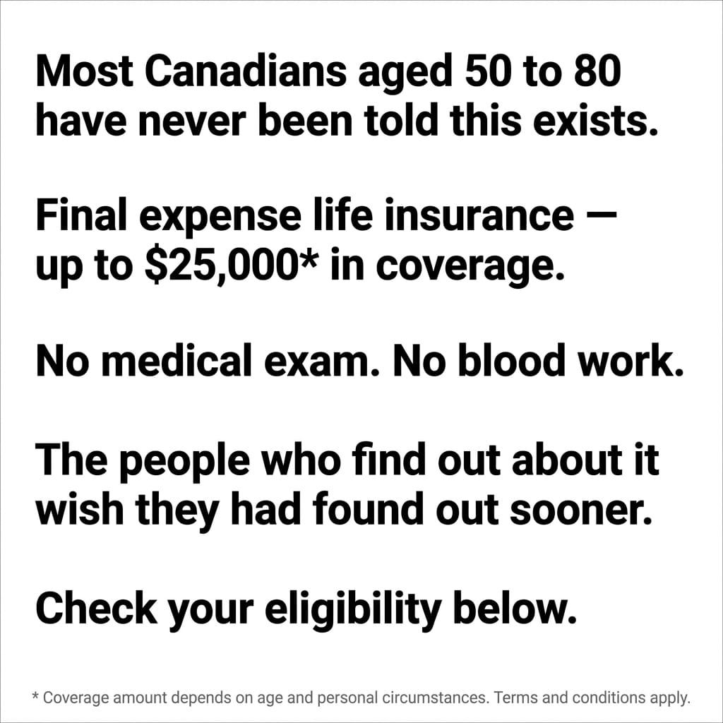 Dave Morgan Facebook ad: Up To $25,000* In Coverage For Canadians