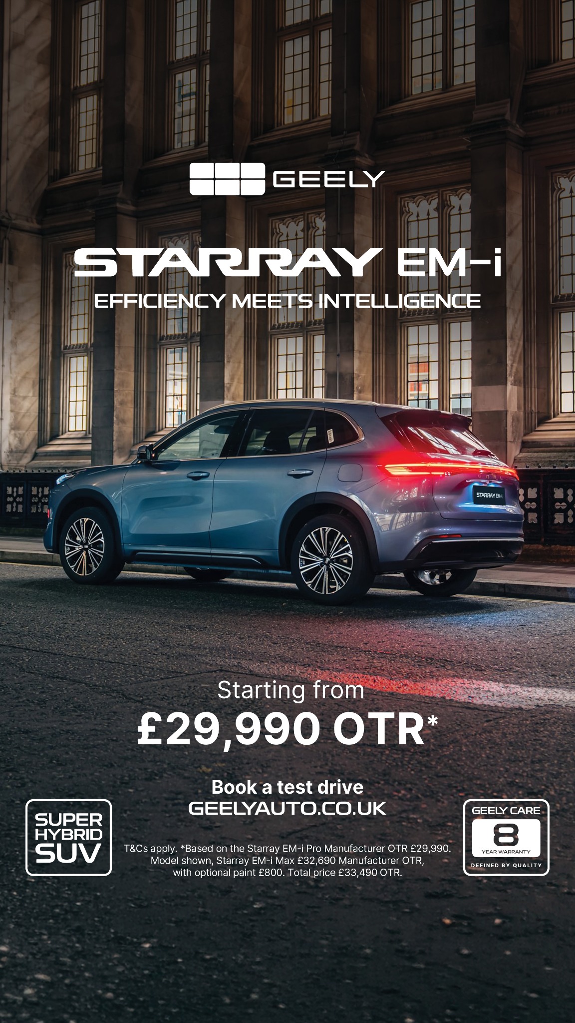 Geely Auto UK Facebook ad from May 7, 2026