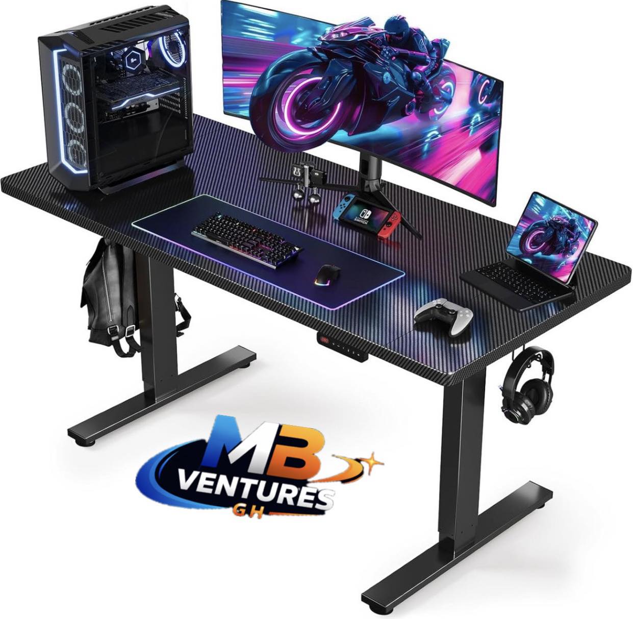 MB Ventures Facebook ad: * 1.4METERS ELECTRIC ADJUSTABLE DESK WITH