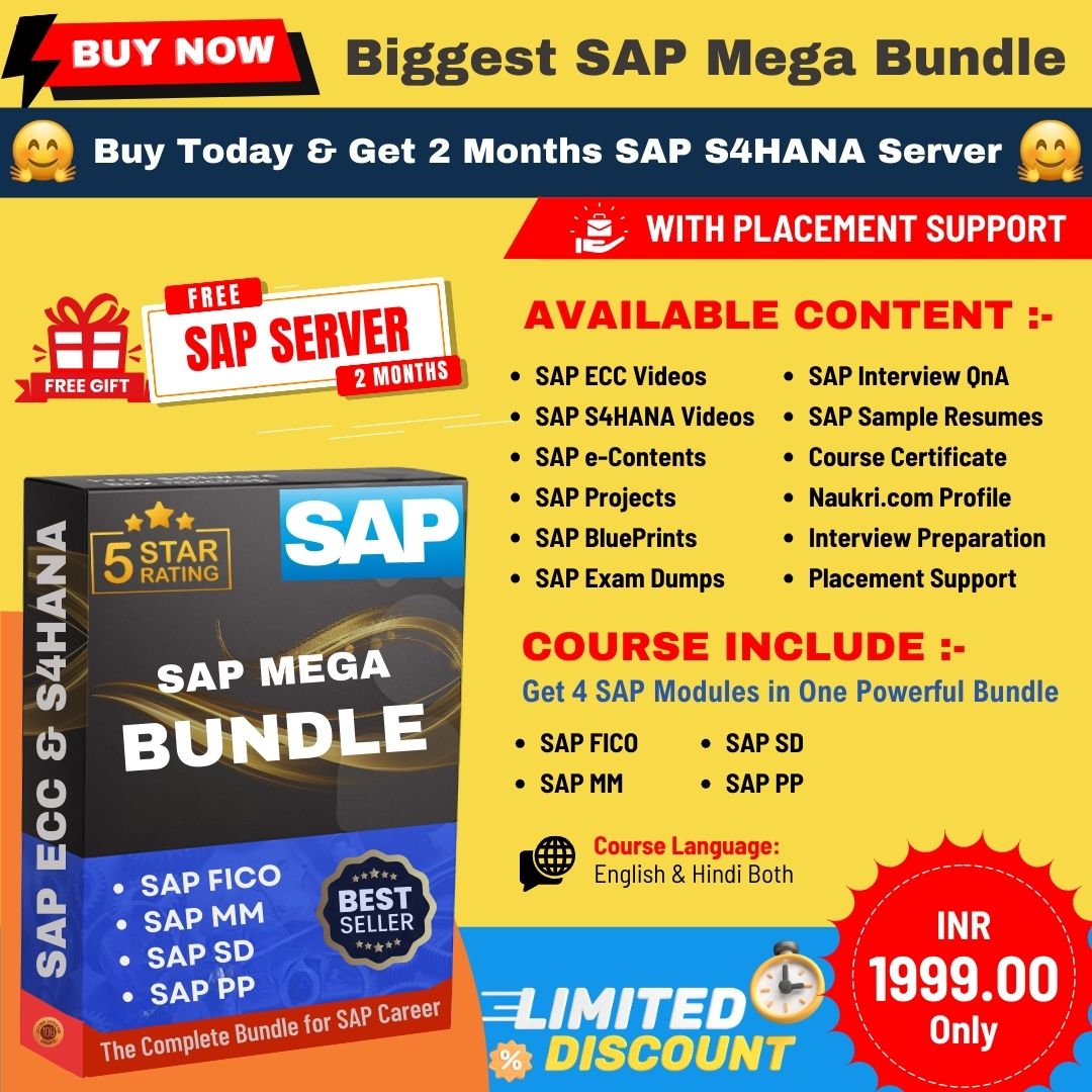 S.A.P Training Institute Facebook ad: Biggest SAP All-in-1 Mega Bundle, Get Job Ready…