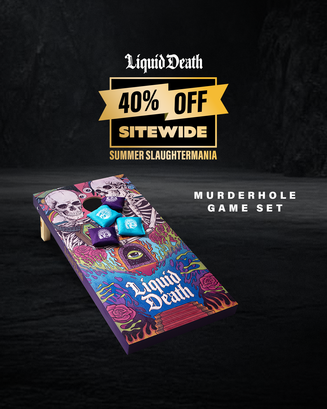 Liquid Death Facebook ad