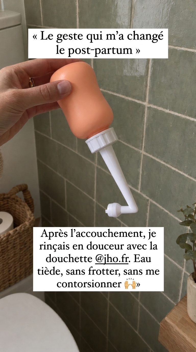 Stéphanie Brevet Facebook ad: La douchette post-partum