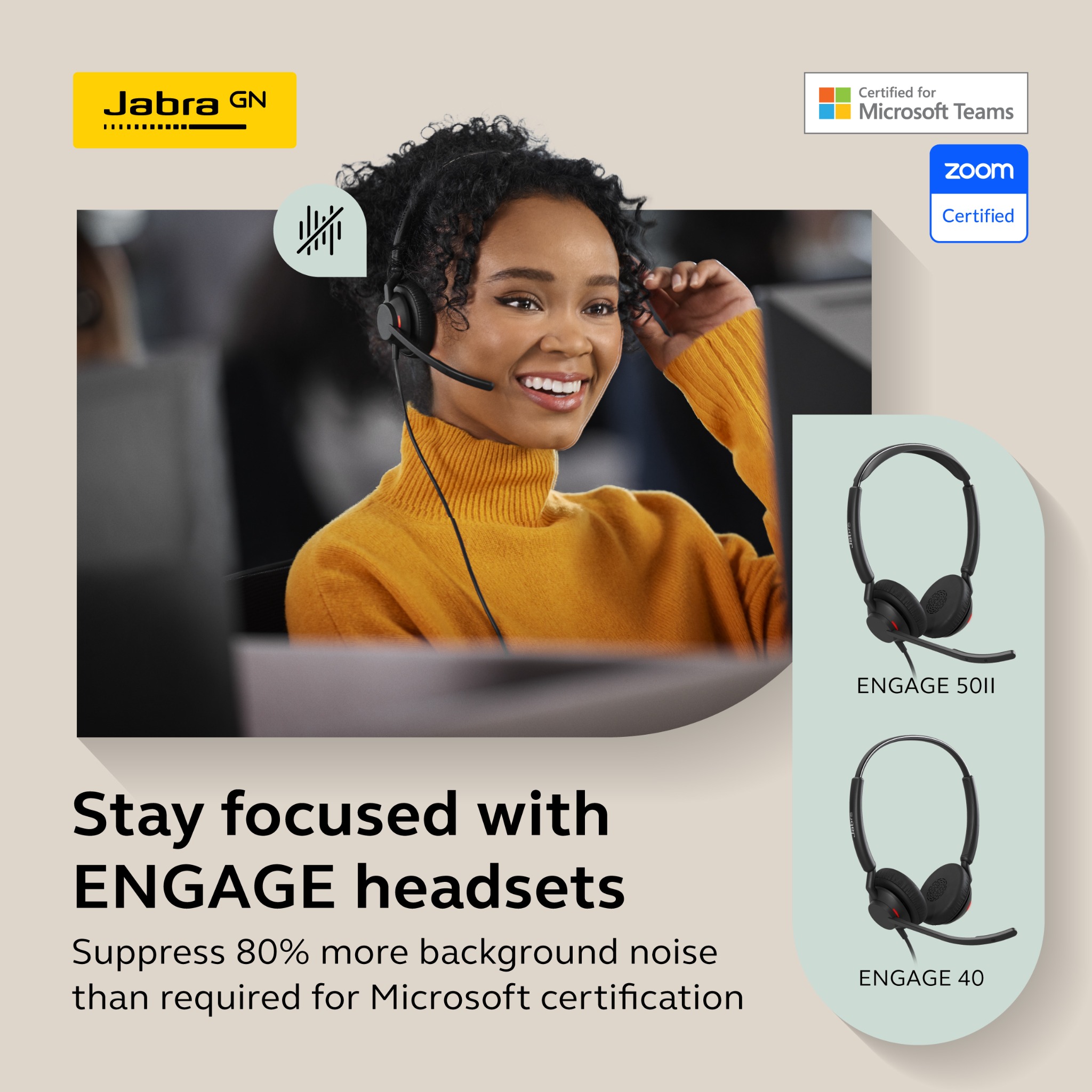 Jabra Facebook ad