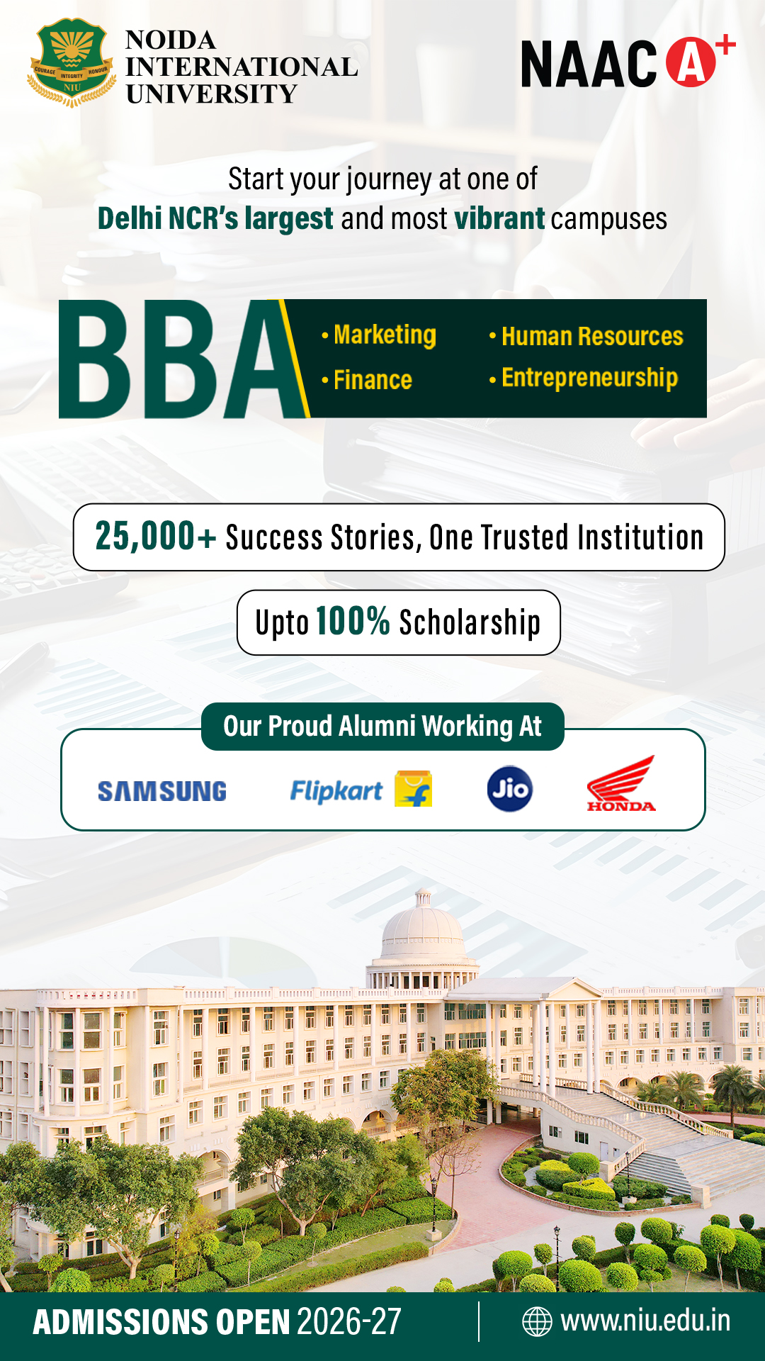 Noida International University Facebook ad