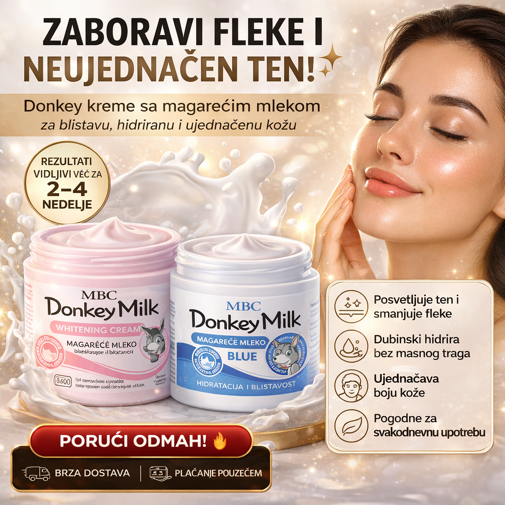 RoyalGlow Facebook ad: Donky Krema - protiv fleka i akni