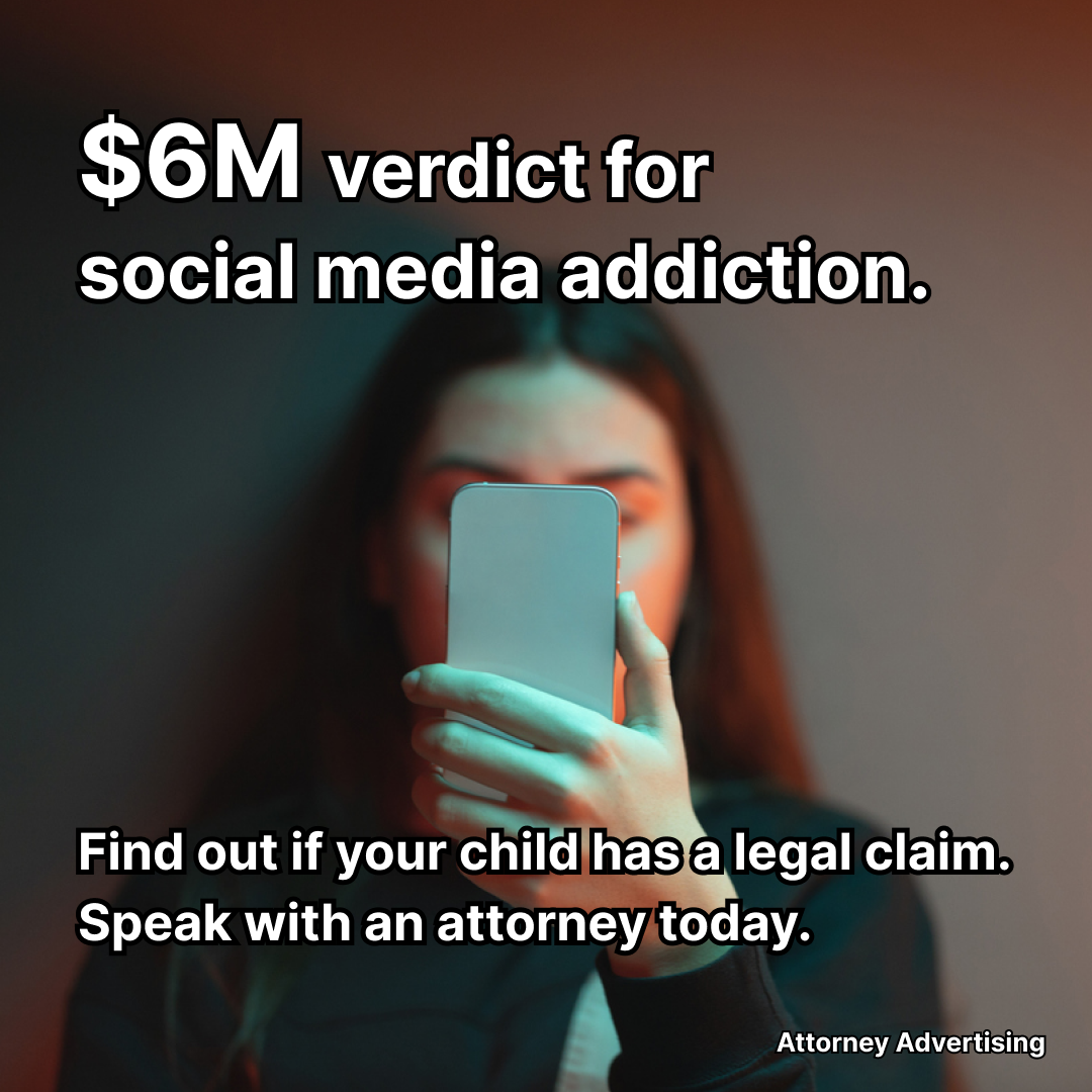 TikTok Addiction Lawyers Facebook ad: Children’s TikTok Harm Lawsuit