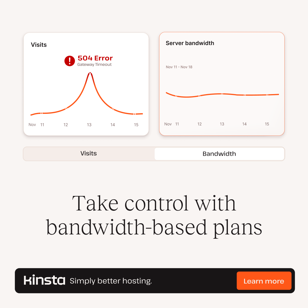 Kinsta Facebook ad