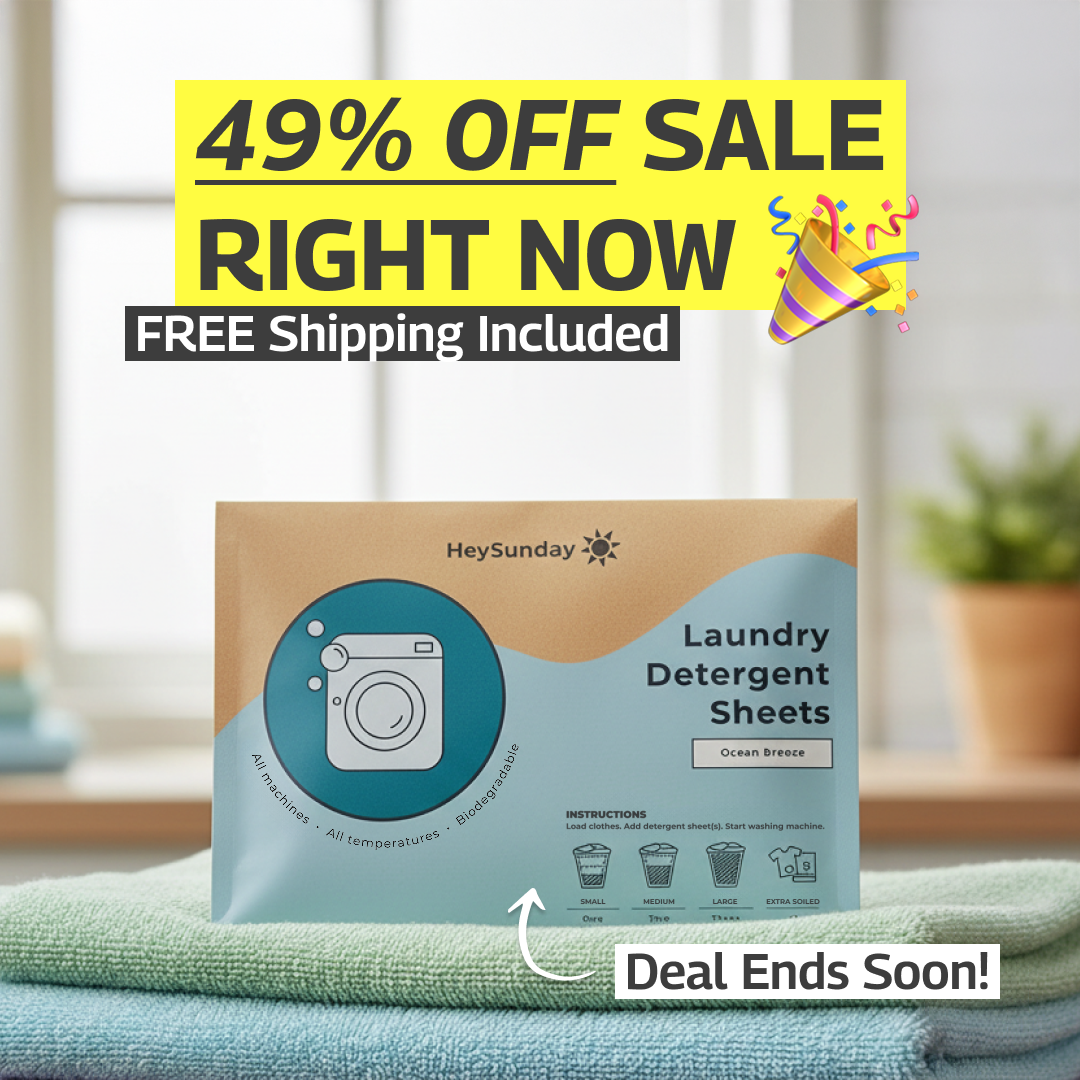 HeySunday Facebook ad: $0.25 per load of laundry