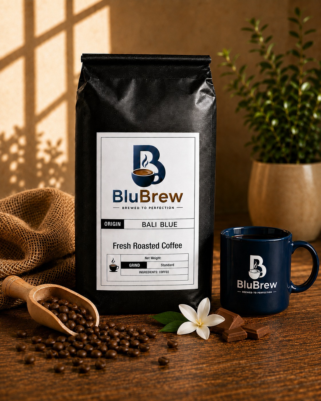 BluBrew Co Facebook ad: Meet Your New Favorite Coffee