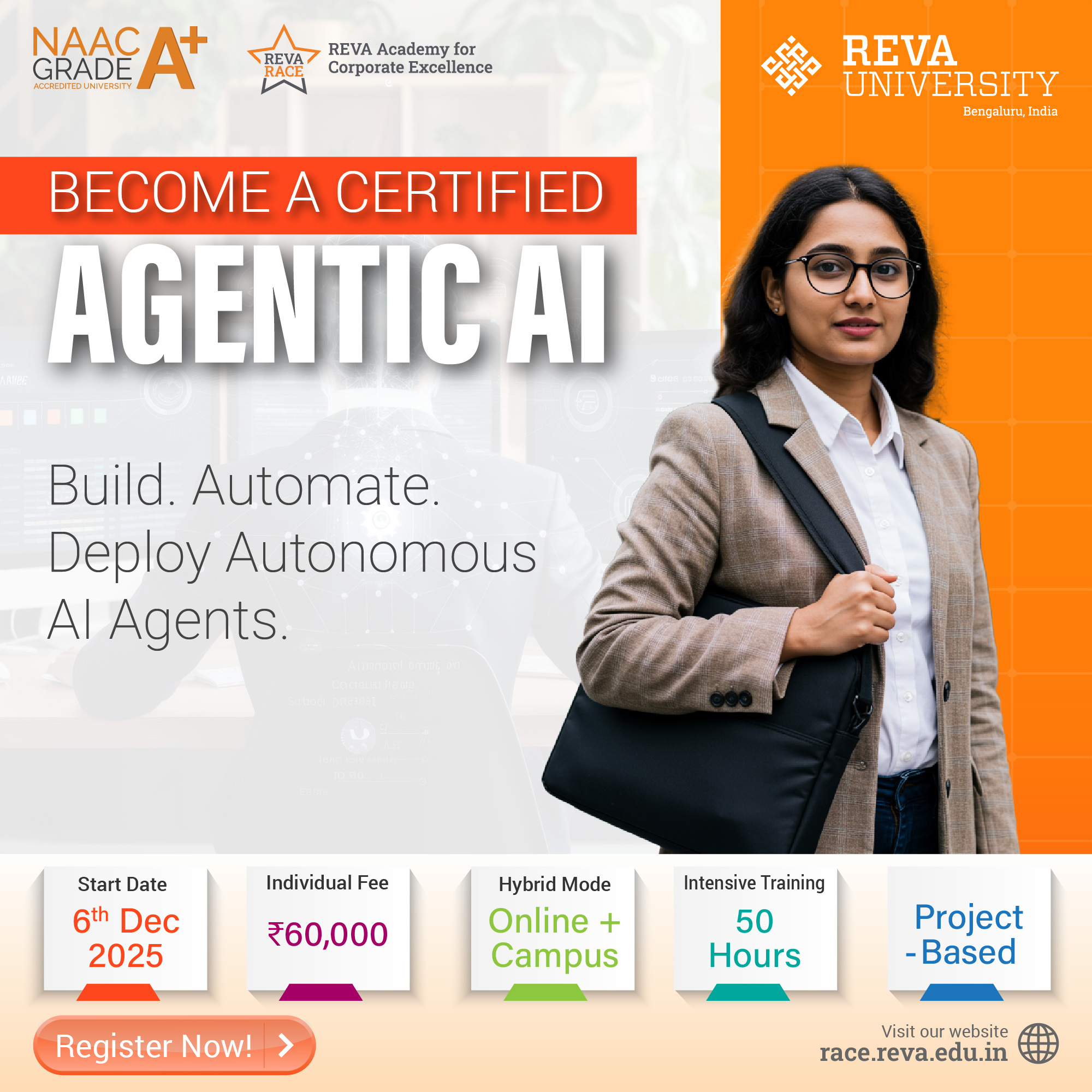 REVA Academy for Corporate Excellence - RACE Facebook ad