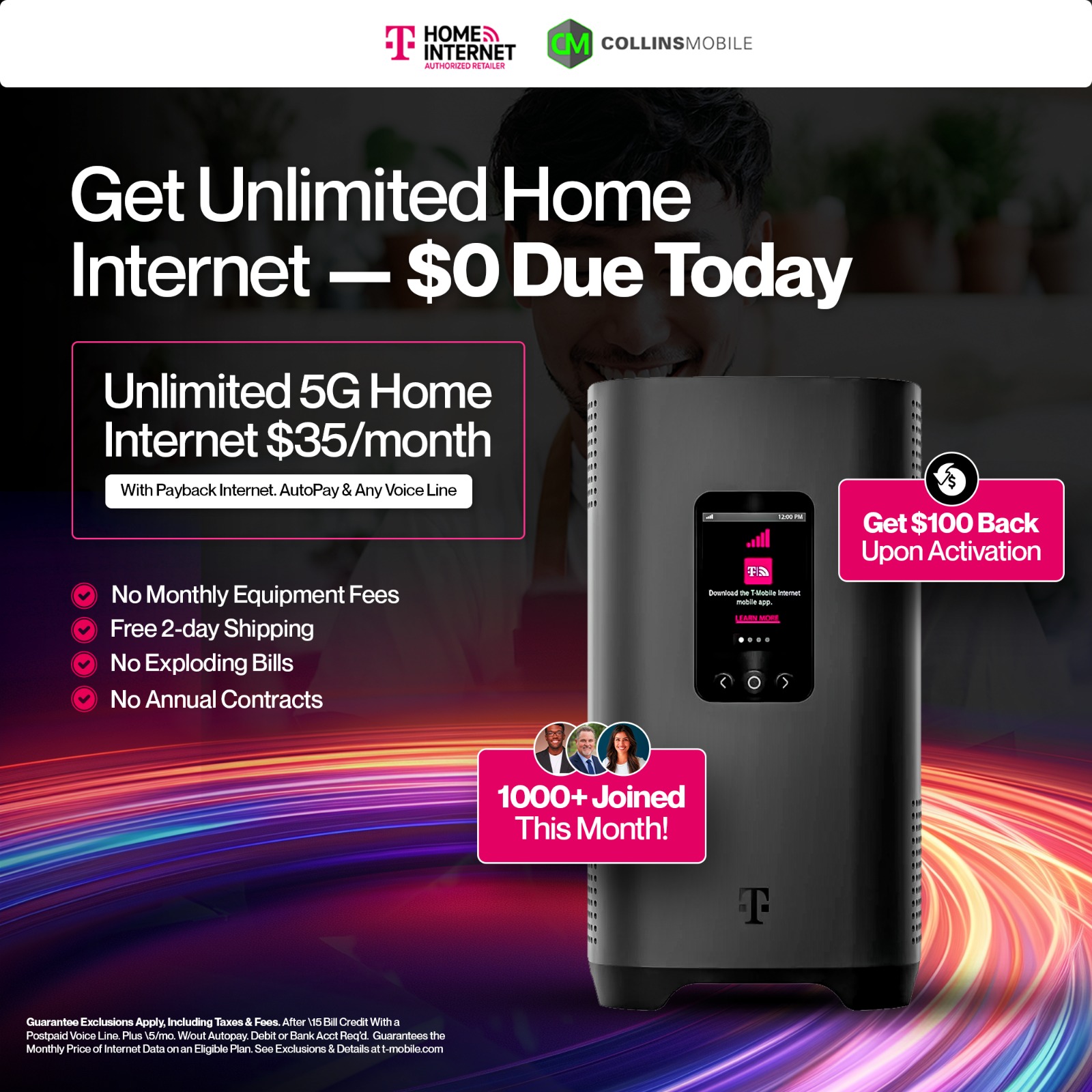 Collins Mobile - TMobile Authorized Dealer Facebook ad