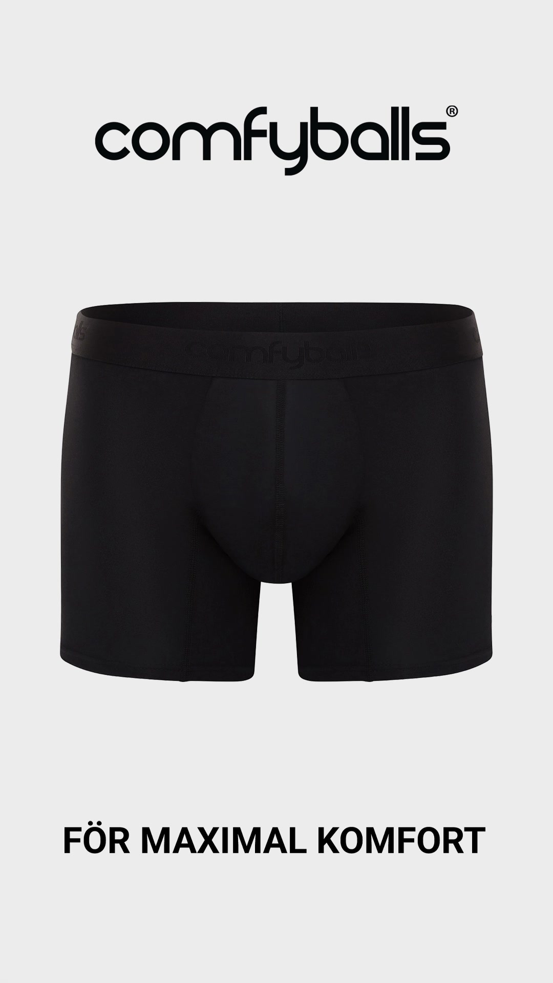 Comfyballs Facebook ad: Upplev maximal komfort från Comfyballs.