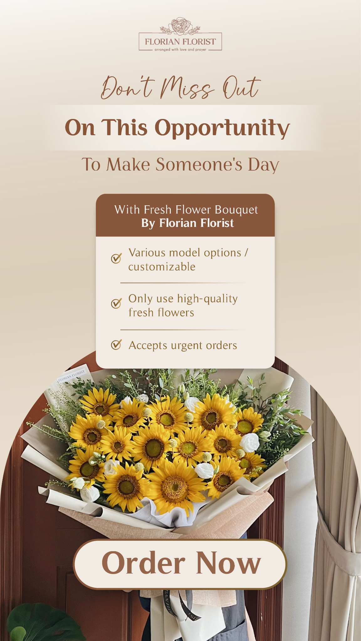 Florian Florist Facebook ad from Aug 29, 2024