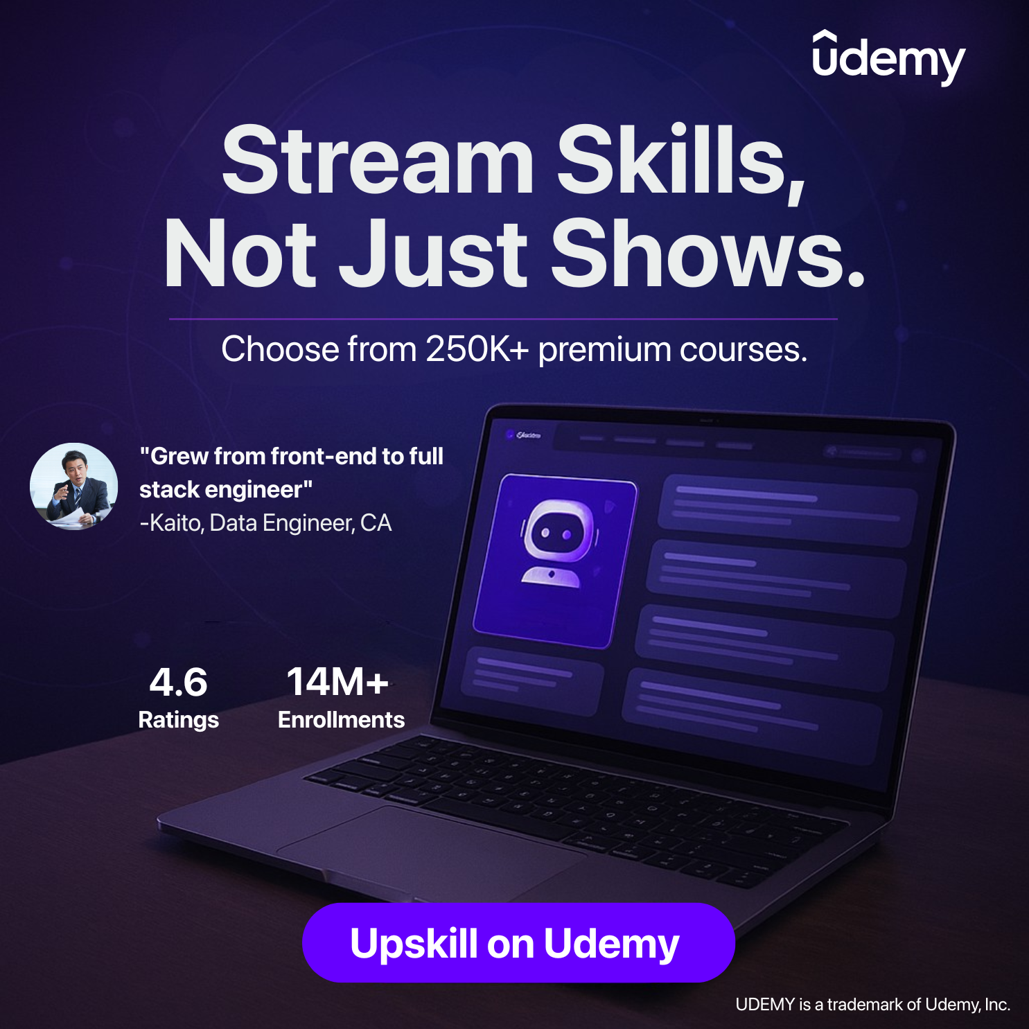 Udemy Facebook ad