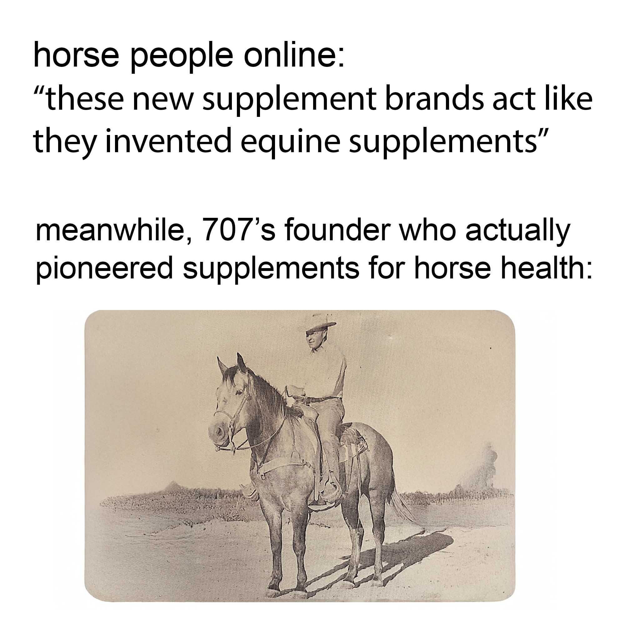 Formula 707 Facebook ad: Trusted by Generations of Horse People