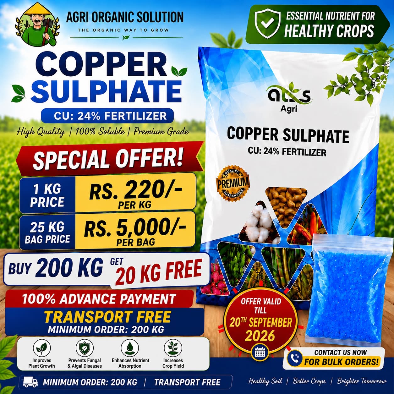 Agri Organic Solution Facebook ad: AGRI organic solution