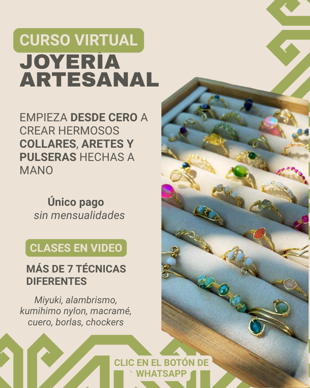 Escuela de manualidades Facebook ad: INSCRIPCIONES AQUI