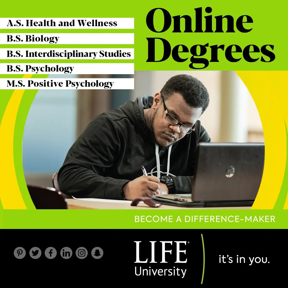 Life University Facebook ad