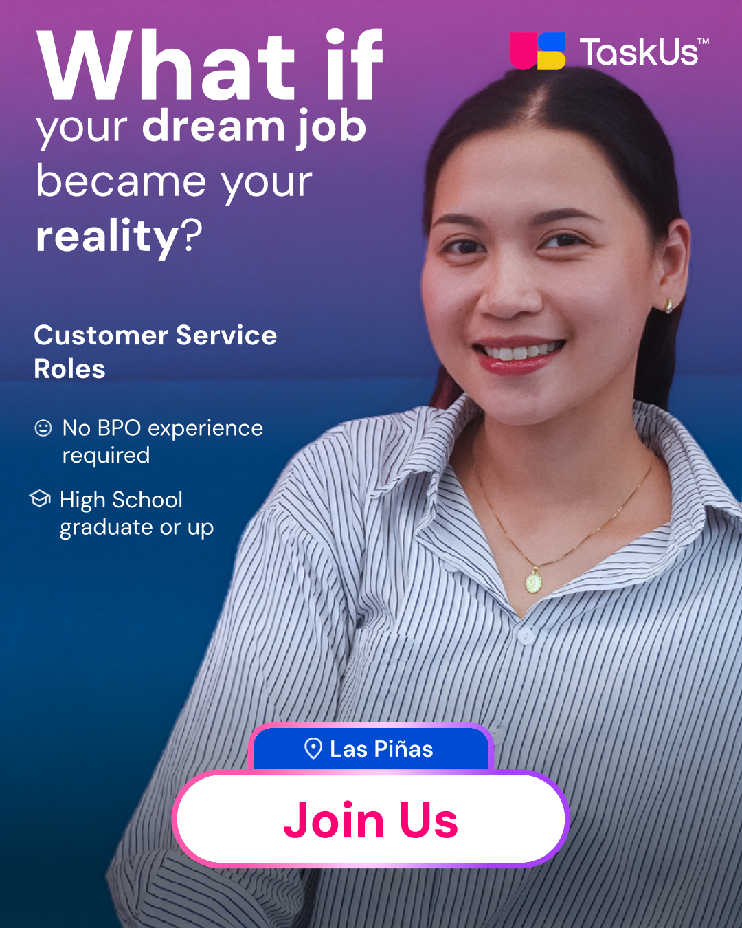 TaskUs Facebook ad