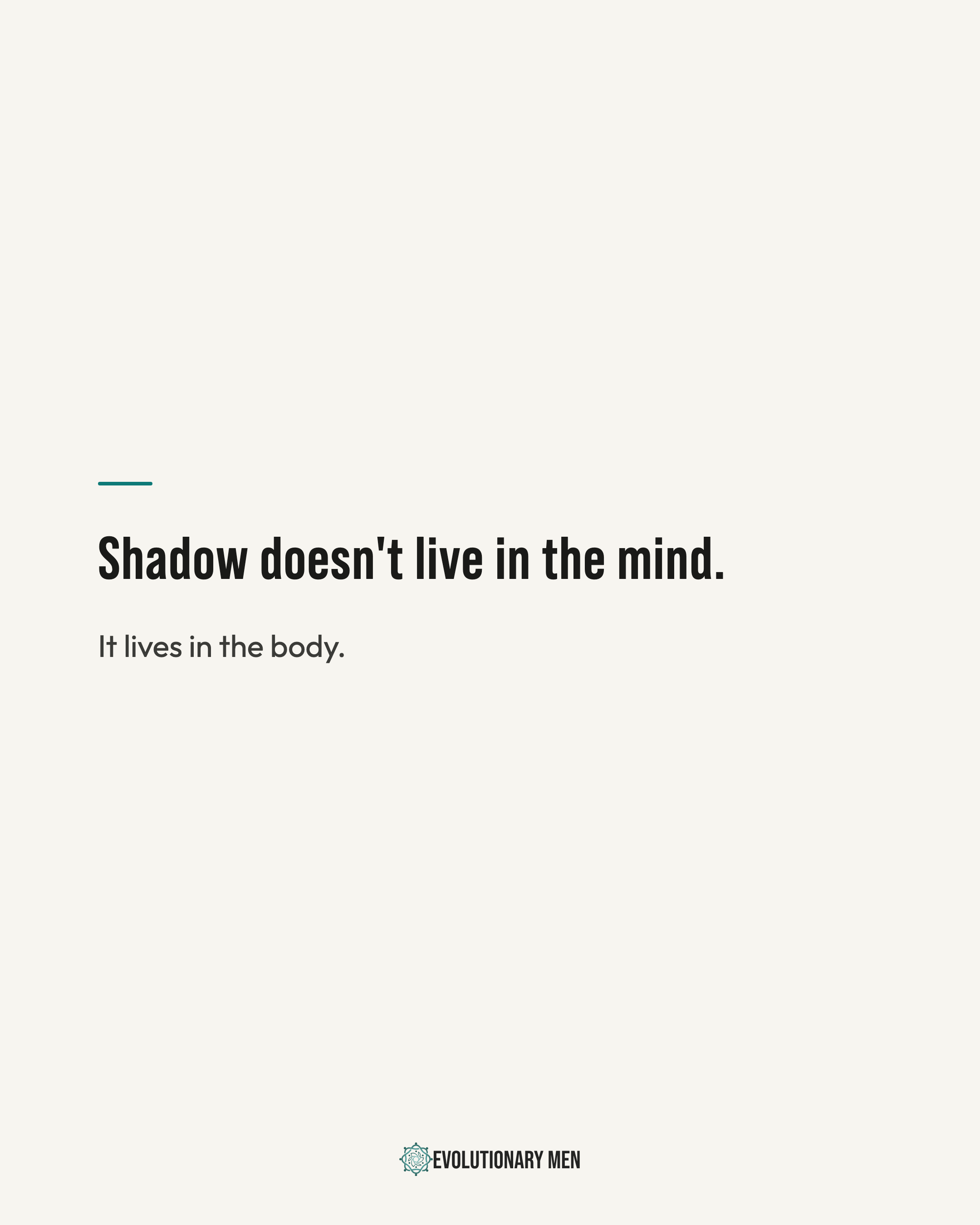 Evolutionary Men Facebook ad: Free Shadow Work Workshop for Men