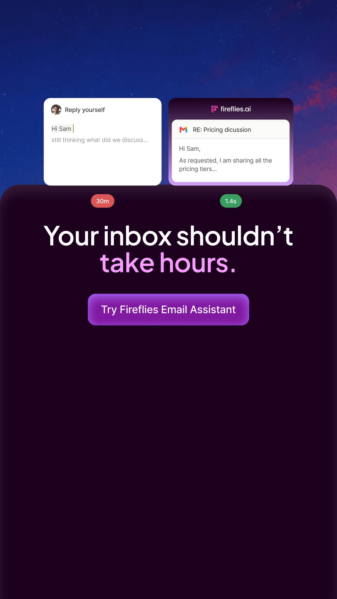Fireflies.ai Facebook ad