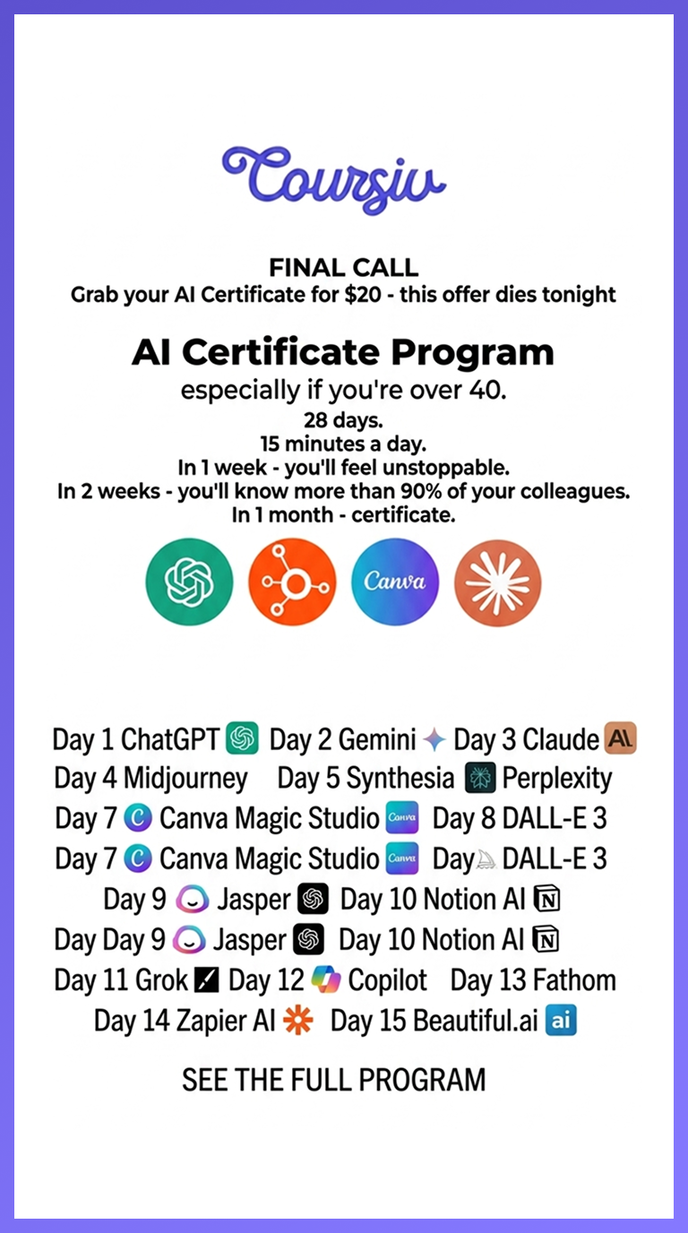 AI Simplified Facebook ad
