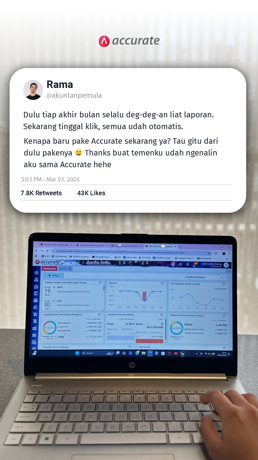Accurate Software Bisnis Facebook ad