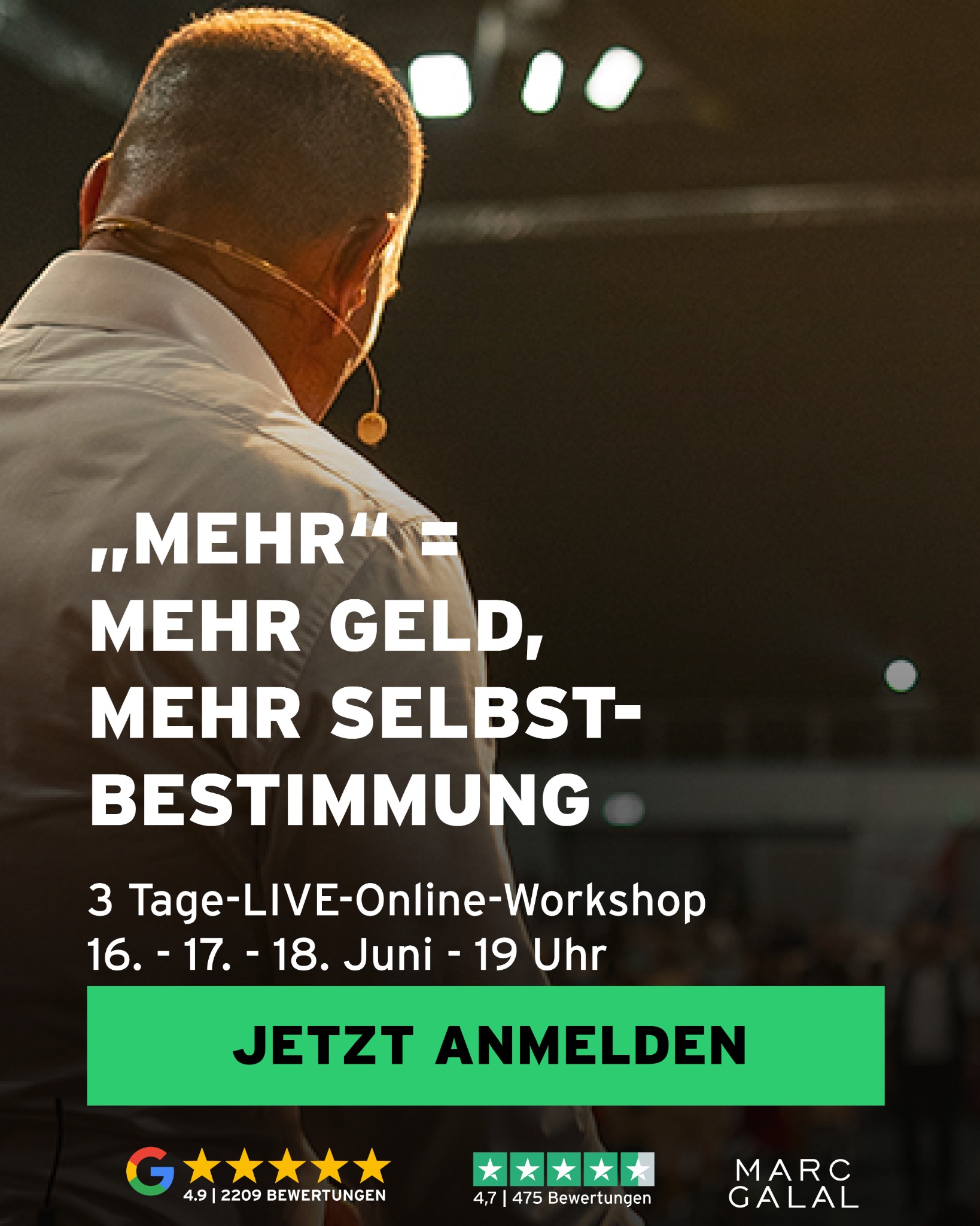 Marc Galal Facebook ad: Webinar
