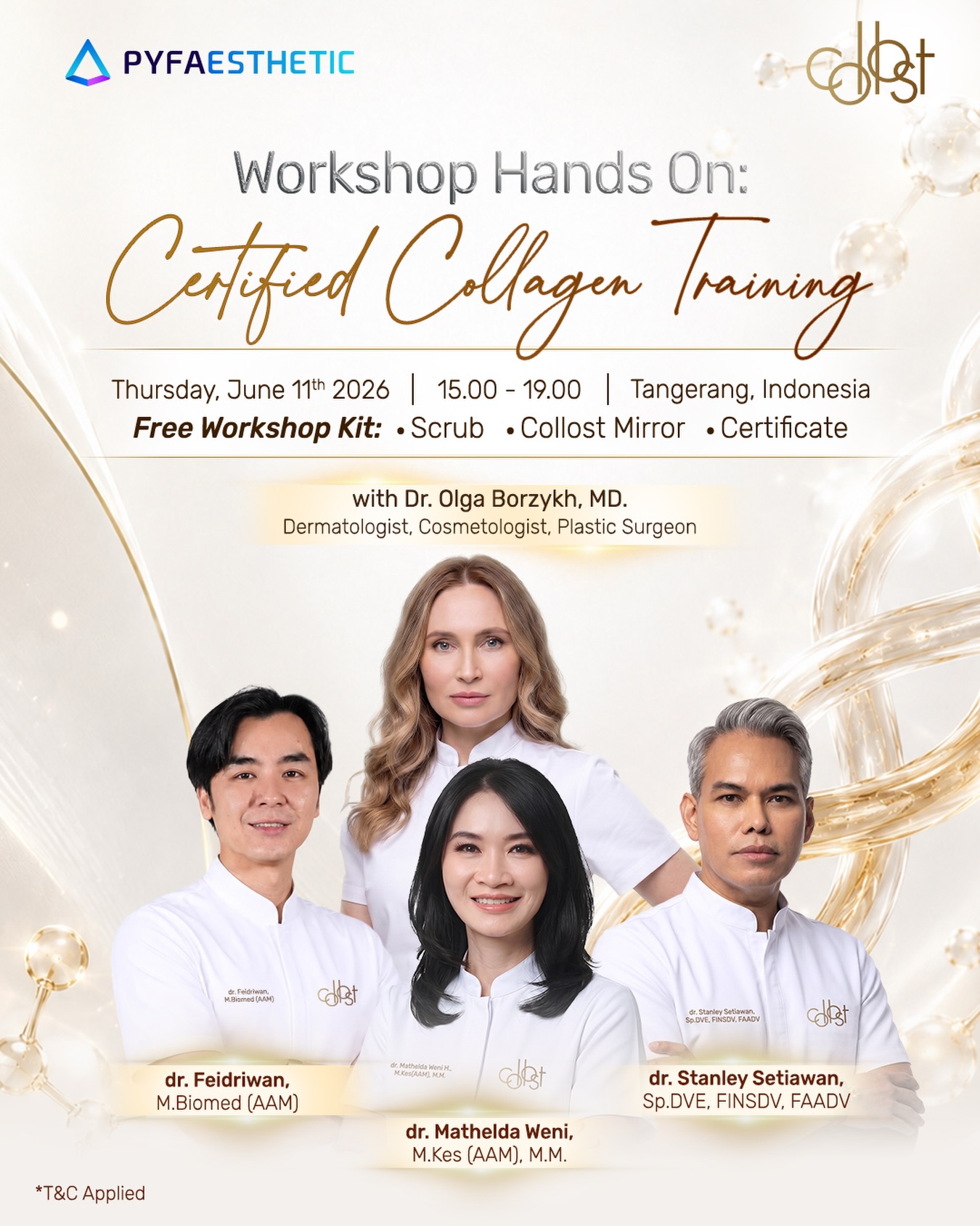 Pyfaesthetic Facebook ad: Let’s join our exclusive Certified Collagen Training!