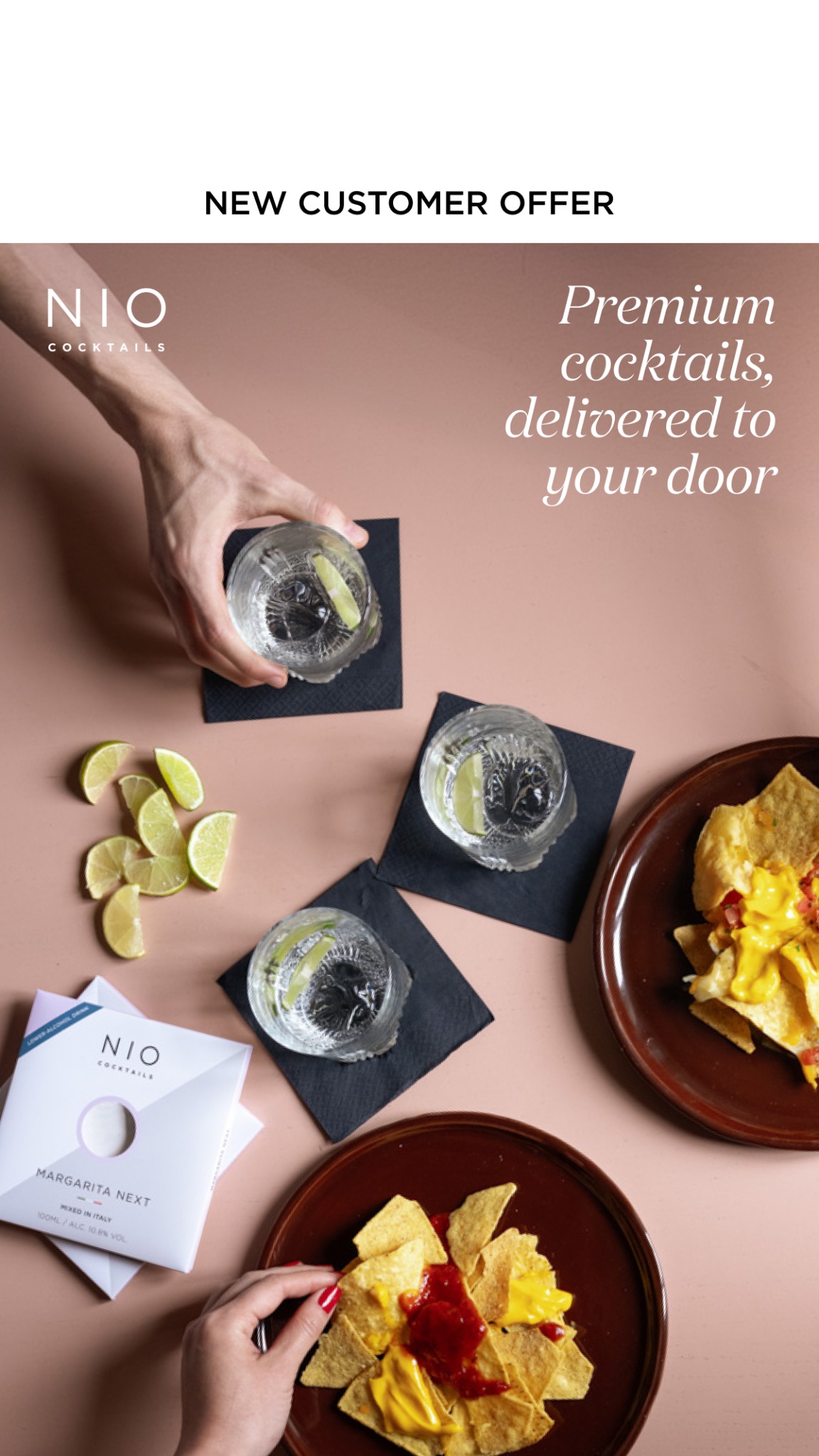 NIO Cocktails Facebook ad