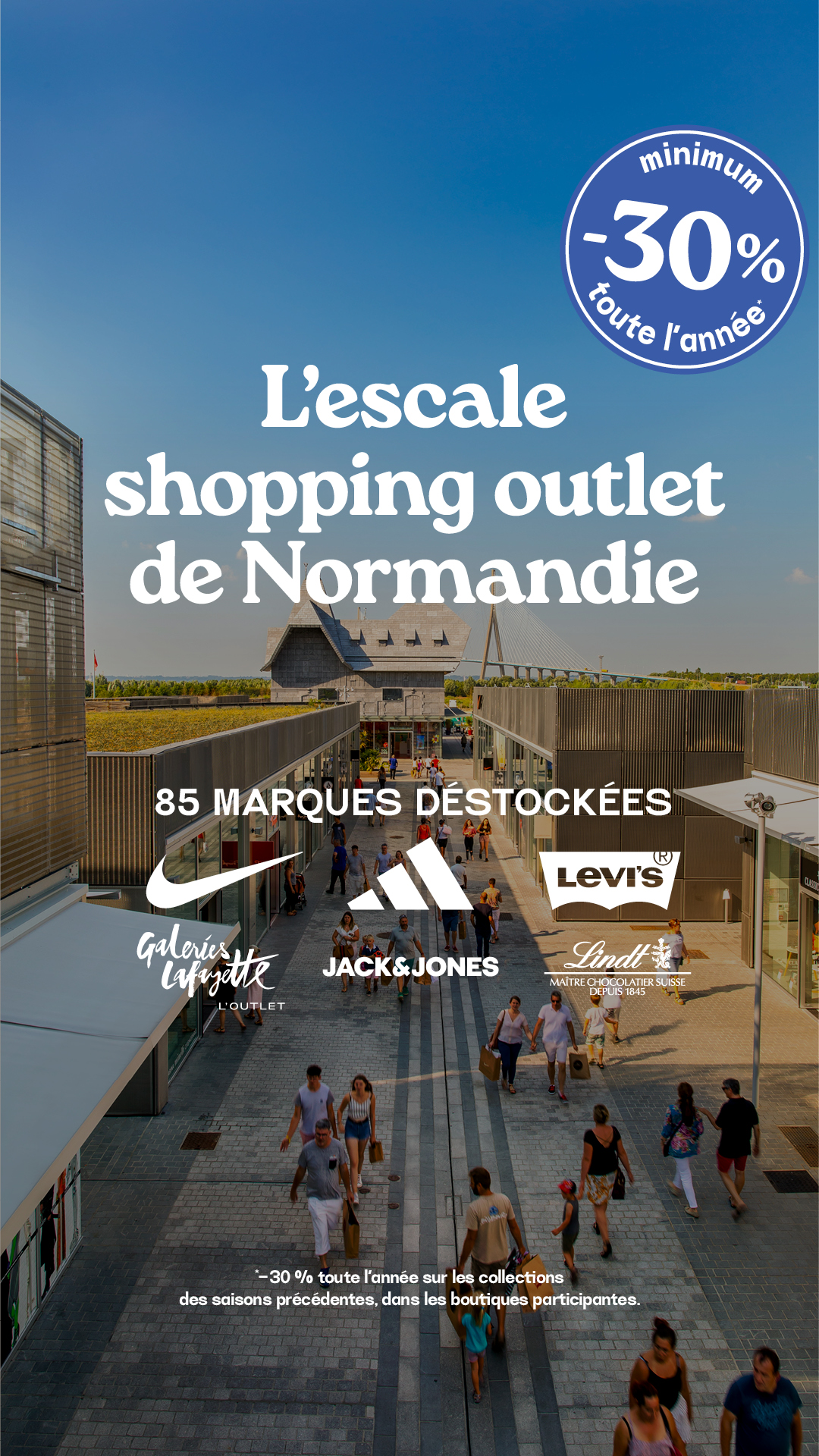 Honfleur Normandy Outlet Facebook ad from May 29, 2026