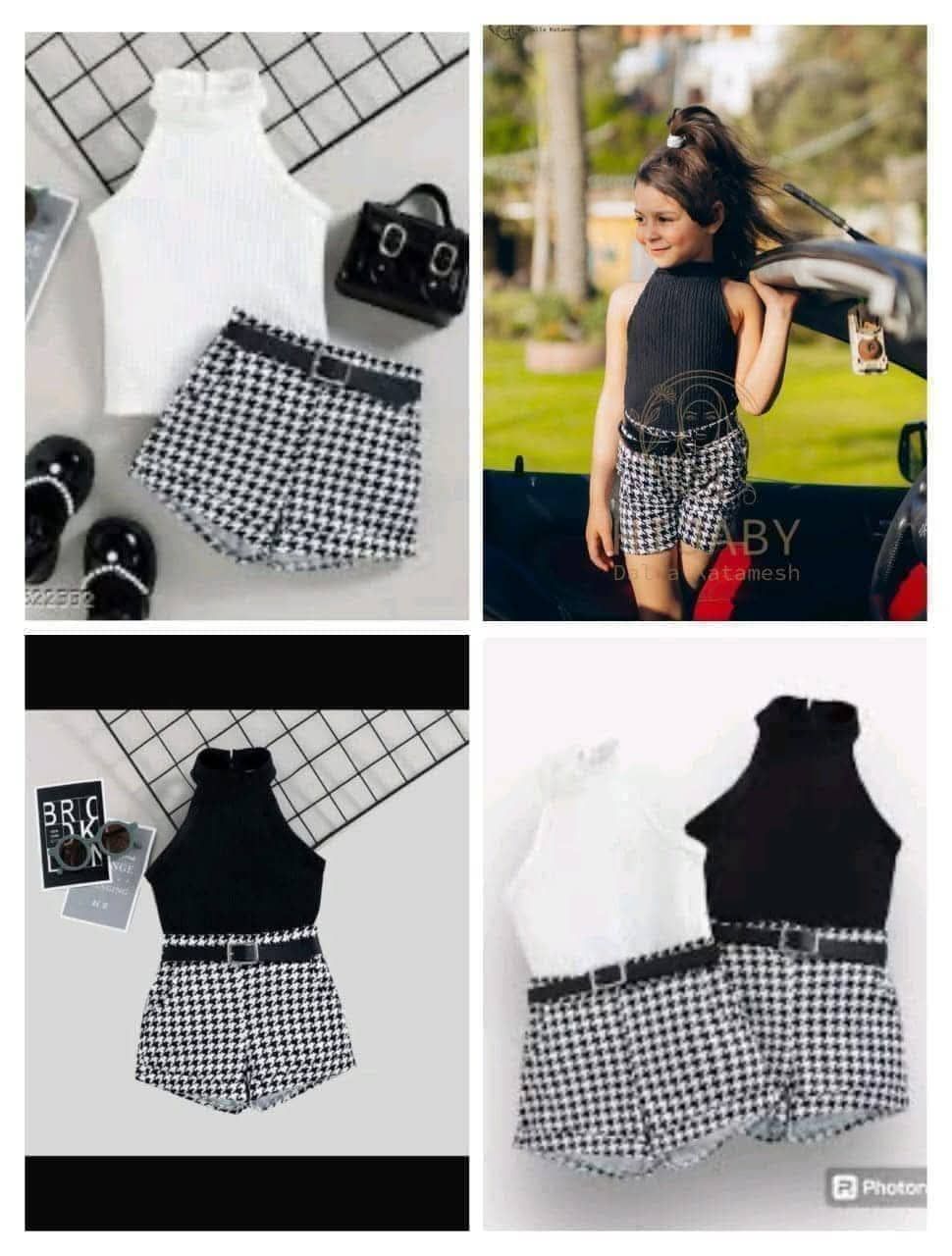 Children's clothing Facebook ad: عشان شياكه اطفالنا اهم شئ جبنالك طقم تحفه…