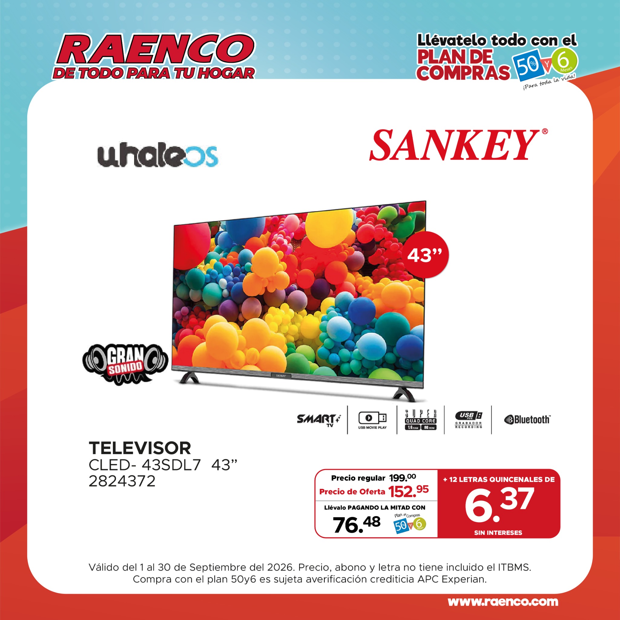 Raenco Internacional Facebook ad: Vive una mejor experiencia de entretenimiento.